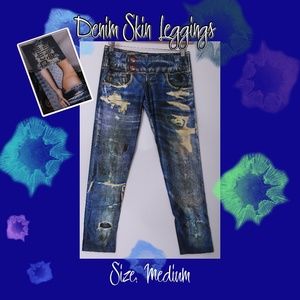 Denim Skin Leggings